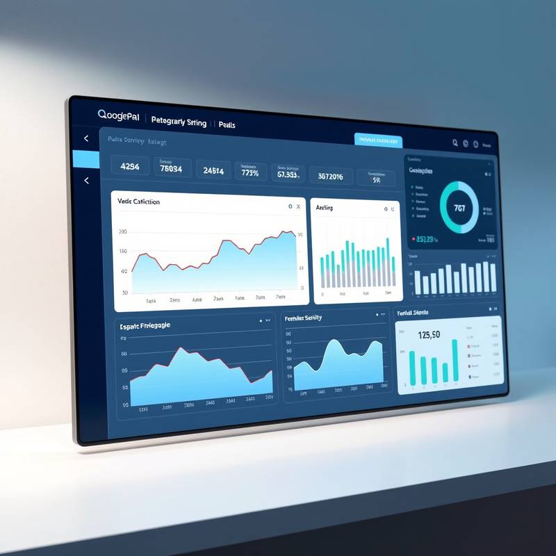 Full view of the web application dashboard displaying data visualization and navigation.