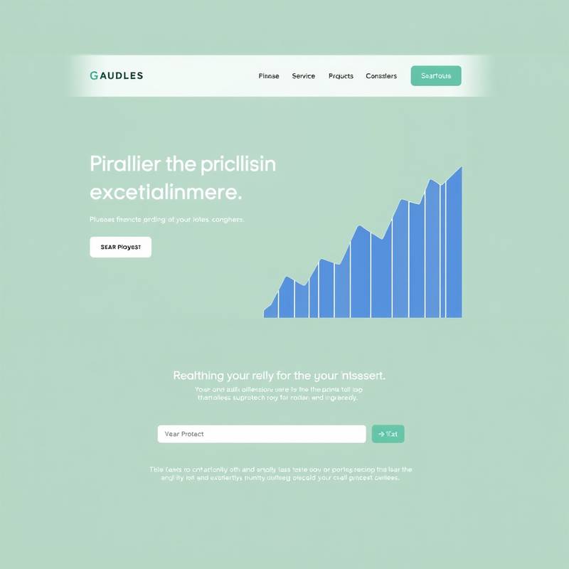 Image of a clean and professional website created for a financial services company.